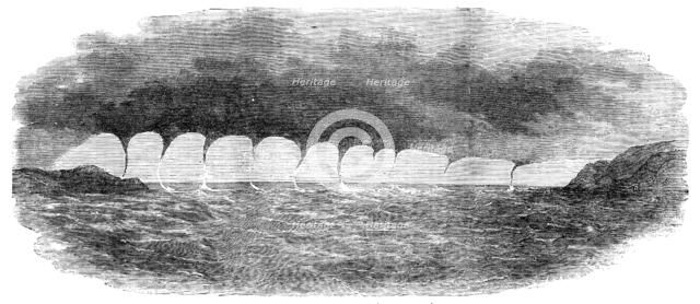 Waterspouts seen off Malta, 1856.  Creator: Unknown.