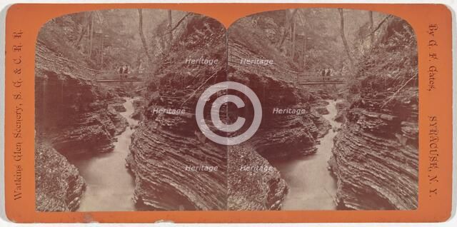 Watkins Glen Scenery, Shadow Gorge, c. 1860. Creator: George F. Gates.