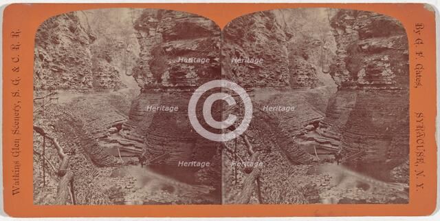 Watkins Glen Scenery, Spiral Gorge, c. 1860. Creator: George F. Gates.