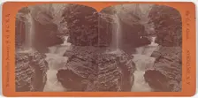 Watkins Glen Scenery, Rainbow Falls and Triple Cascades, c. 1860. Creator: George F. Gates
