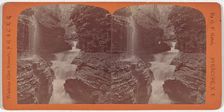 Watkins Glen Scenery, Rainbow Falls and Triple Cascades, c. 1860. Creator: George F. Gates