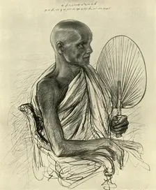 Watta Raka Anunayaka Farunansa, Buddhist head priest, Ceylon, 1898. Creator: Christian Wilhelm Allers