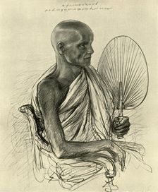 Watta Raka Anunayaka Farunansa, Buddhist head priest, Ceylon, 1898. Creator: Christian Wilhelm Allers