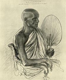 Watta Raka Anunayaka Farunansa, Buddhist head priest, Ceylon, 1898. Creator: Christian Wilhelm Allers