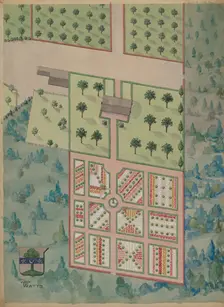 Watts Estate and Garden, c. 1936. Creator: Helen Miller