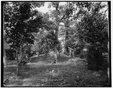 Waukesha, Wis., Indian mounds, Cutler's Park, between 1880 and 1899. Creator: Unknown