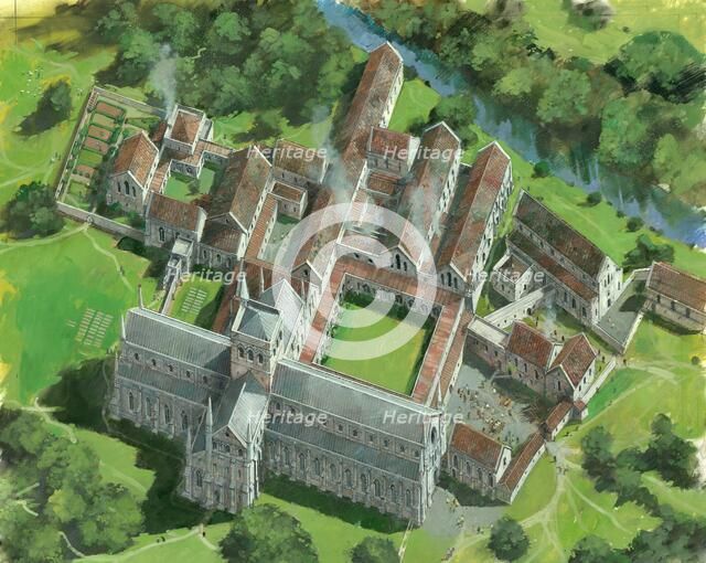 Waverley Abbey, Farnham, Surrey, c1990-c2005. Artist: Ivan Lapper.