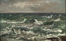 Waves and Breakers in the Bay of Naples, 1821. Creator: Johan Christian Dahl