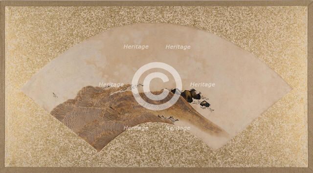 Waves and Rocks, late 19th century. Creator: Shibata Zeshin.