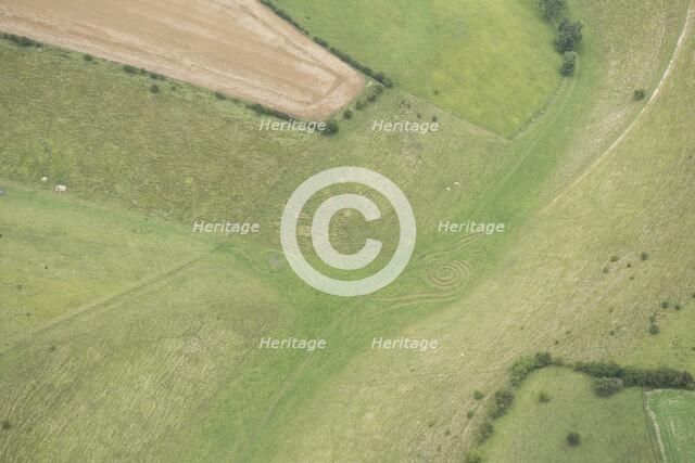 'Waves and Time', earth sculpture by Chris Drury, Wolds Way, Thixendale, North Yorkshire, 2017. Creator: Historic England Staff Photographer.