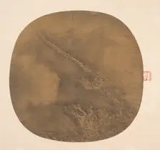 Waves in the moonlight, 13th century. Creator: Unknown