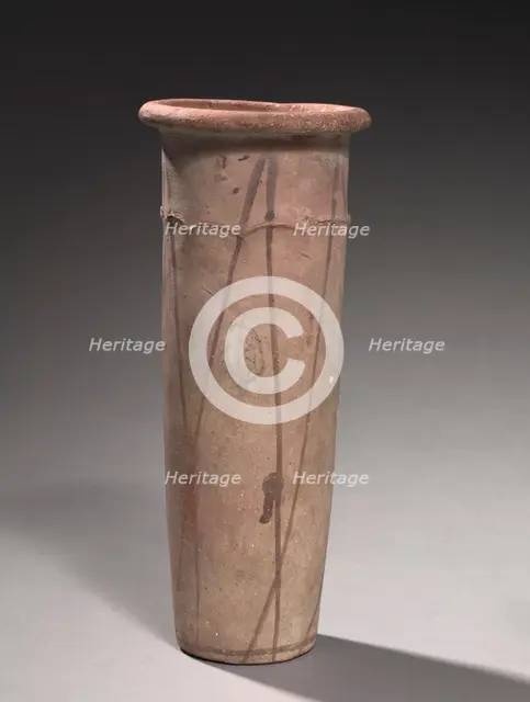 Wavy-Handled Jar, 4000-3000 BC. Creator: Unknown.