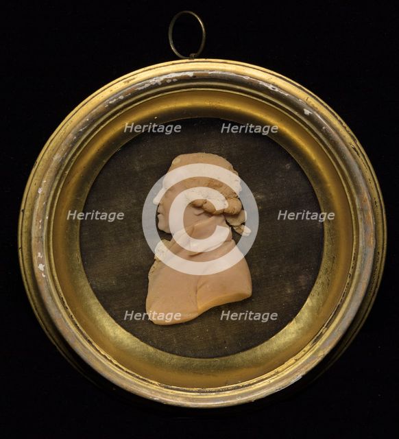Wax medallion portrait of Sir Joshua Reynolds PRA. Creator: Unknown.