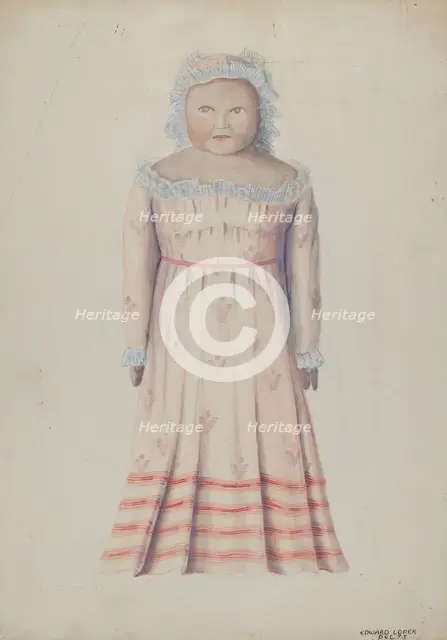 Wax Doll, c. 1936. Creator: Edward L Loper.