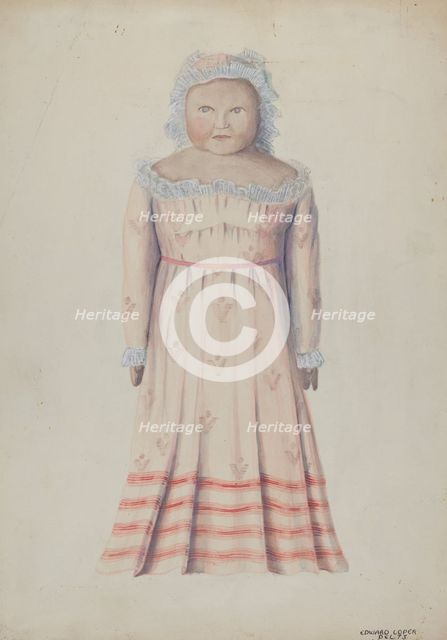 Wax Doll, c. 1936. Creator: Edward L Loper.