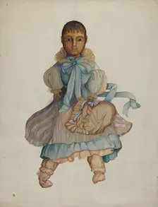 Wax Doll, c. 1937. Creator: Edna C. Rex