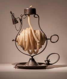 Wax jack owned by the Dennis Family, early 19th century. Creator: Unknown