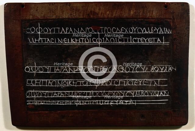 Wax writing tablet, 2nd century? Creator: Unknown.