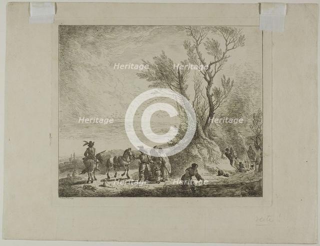 Wayfarer's Camp, 1730. Creator: Christian Wilhelm Ernst Dietrich.