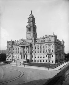 Wayne County Building, Detroit, Mich., between 1902 and 1910. Creator: Unknown