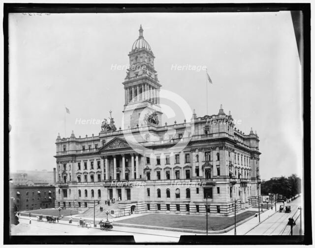 Wayne County Courthouse Wayne County Building, Detroit, Mich., (1905?). Creator: Unknown.