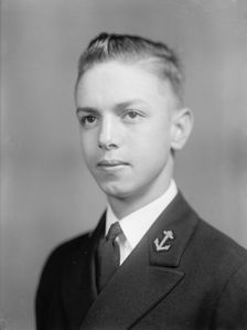 Wayne M. Brown, Midshipman - Portrait, 1933. Creator: Harris & Ewing