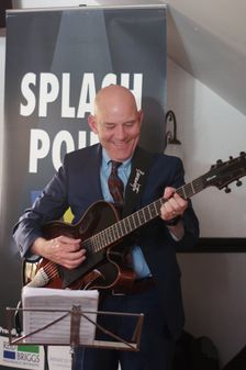 Wayne Wilkinson, Splash Point Jazz Club, Plough Inn, Rottingdean, East Sussex, UK, 17 May 2019. Creator: Brian O'Connor