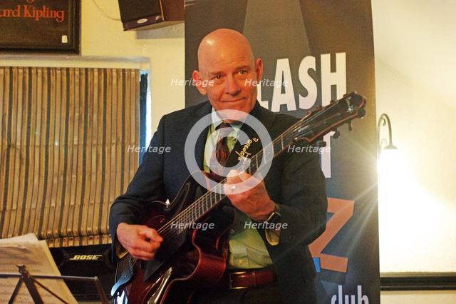 Wayne Wilkinson, Splash Point Jazz Club, Plough Inn, Rottingdean, East Sussex, 17 May 2019. Creator: Brian O'Connor.
