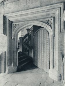 Waynflete's North Door, with the Seventeenth-Century Stairs to Upper School and Antechapel 1926