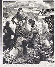 Wayside laundry, 1930s. Creator: Tom Chadwick