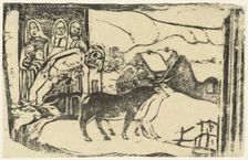 Wayside Shrine in Brittany (Le calvaire Breton), in or after 1895. Creator: Paul Gauguin
