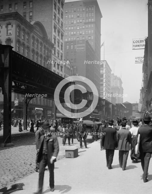 Wabash Avenue, Chicago, Ill., c1907. Creator: Unknown.