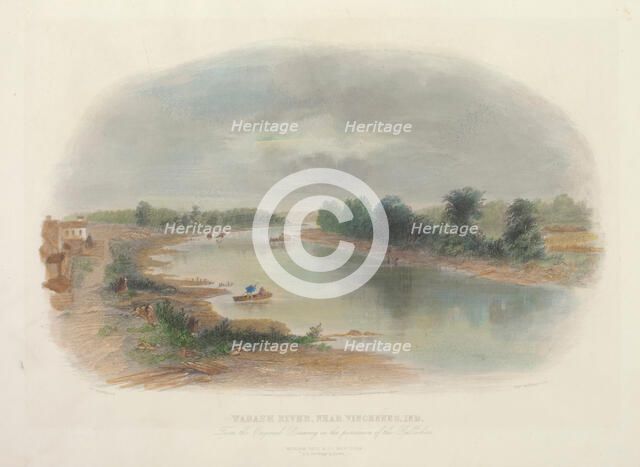 Wabash River, near Vincennes, Indiana, 1859. Creator: William Momberger.