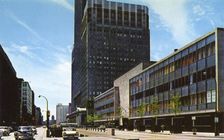 Wacker Drive looking south, Chicago, Illinois, USA, 1958