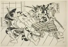 Wada’s Banquet (Wada sakamori), from the series "Famous Scenes from Japanese...c.1705/06. Creator: Okumura Masanobu
