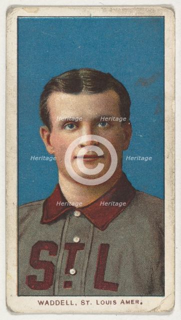 Waddell, St. Louis, American League, from the White Border series (T206) for the Americ..., 1909-11. Creator: American Tobacco Company.