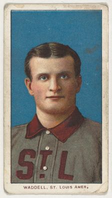 Waddell, St. Louis, American League, from the White Border series (T206) for the Americ..., 1909-11. Creator: American Tobacco Company