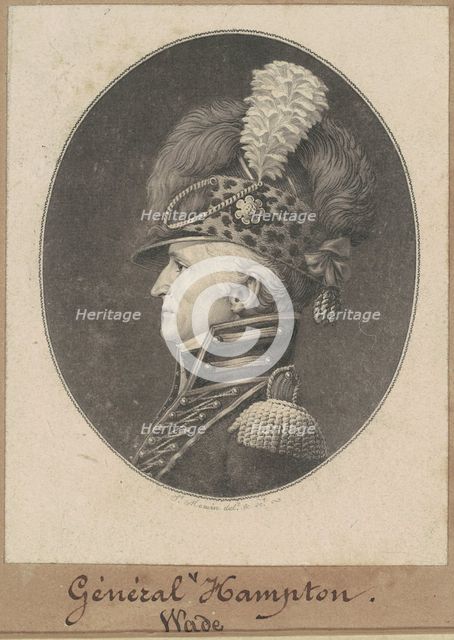 Wade Hampton, 1809. Creator: Charles Balthazar Julien Févret de Saint-Mémin.
