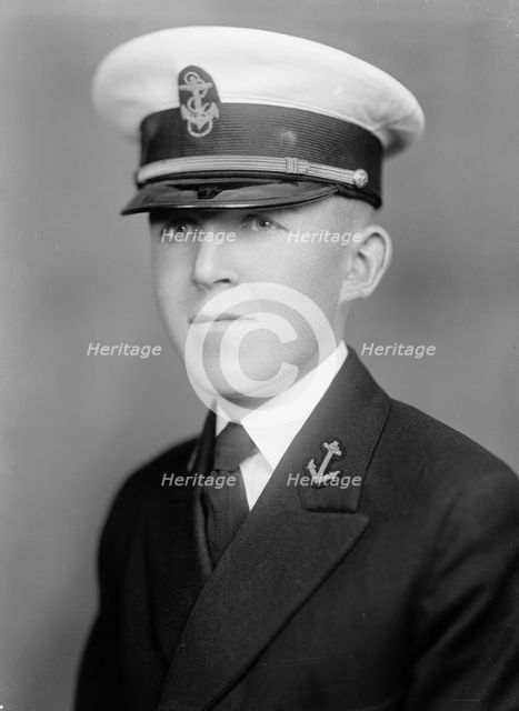 Wadleigh, John R. Midshipman - Portrait, 1933. Creator: Harris & Ewing.