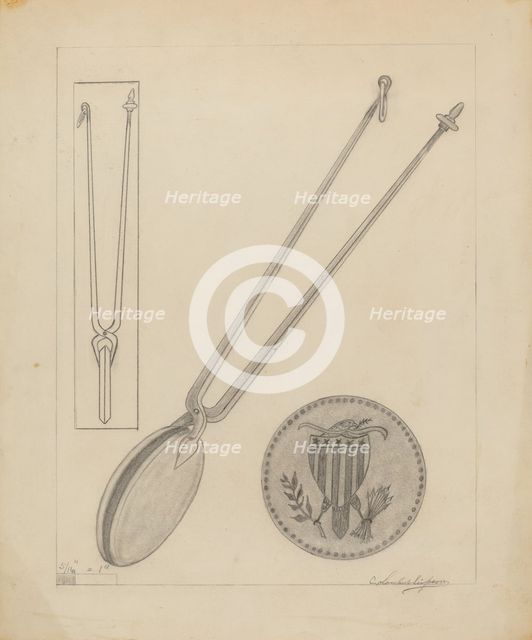 Wafer Iron, c. 1936. Creator: Lawrence Flynn.