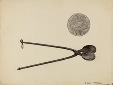 Wafer Iron, c. 1936. Creator: Paul Ward