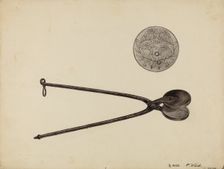 Wafer Iron, c. 1936. Creator: Paul Ward