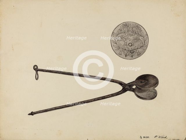 Wafer Iron, c. 1936. Creator: Paul Ward.