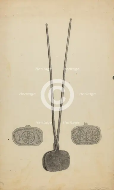 Wafer Irons, 1935/1942. Creator: Bernard Westmacott.