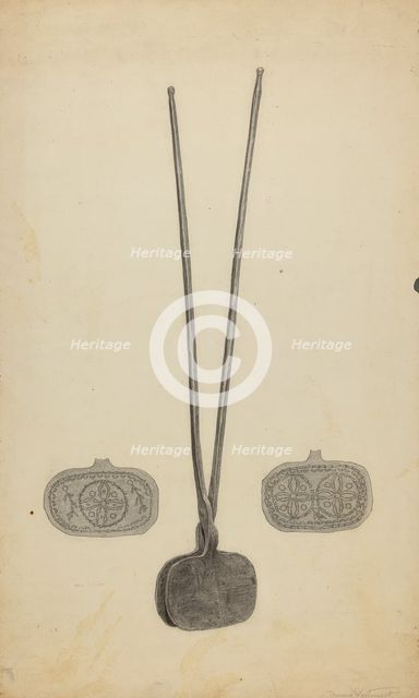 Wafer Irons, 1935/1942. Creator: Bernard Westmacott.