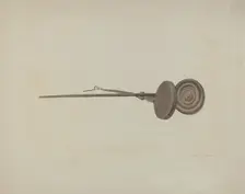 Waffle Iron, 1935/1942. Creator: Ardella Watkins