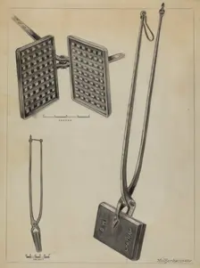 Waffle Iron, c. 1936. Creator: Holger Hansen