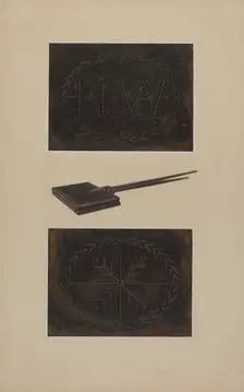 Waffle Iron, c. 1938. Creator: Therkel Anderson