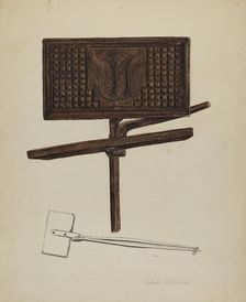 Waffle Iron, c. 1939. Creator: Isabelle De Strange