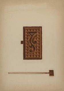 Waffle Iron, c. 1941. Creator: Ralph Russell